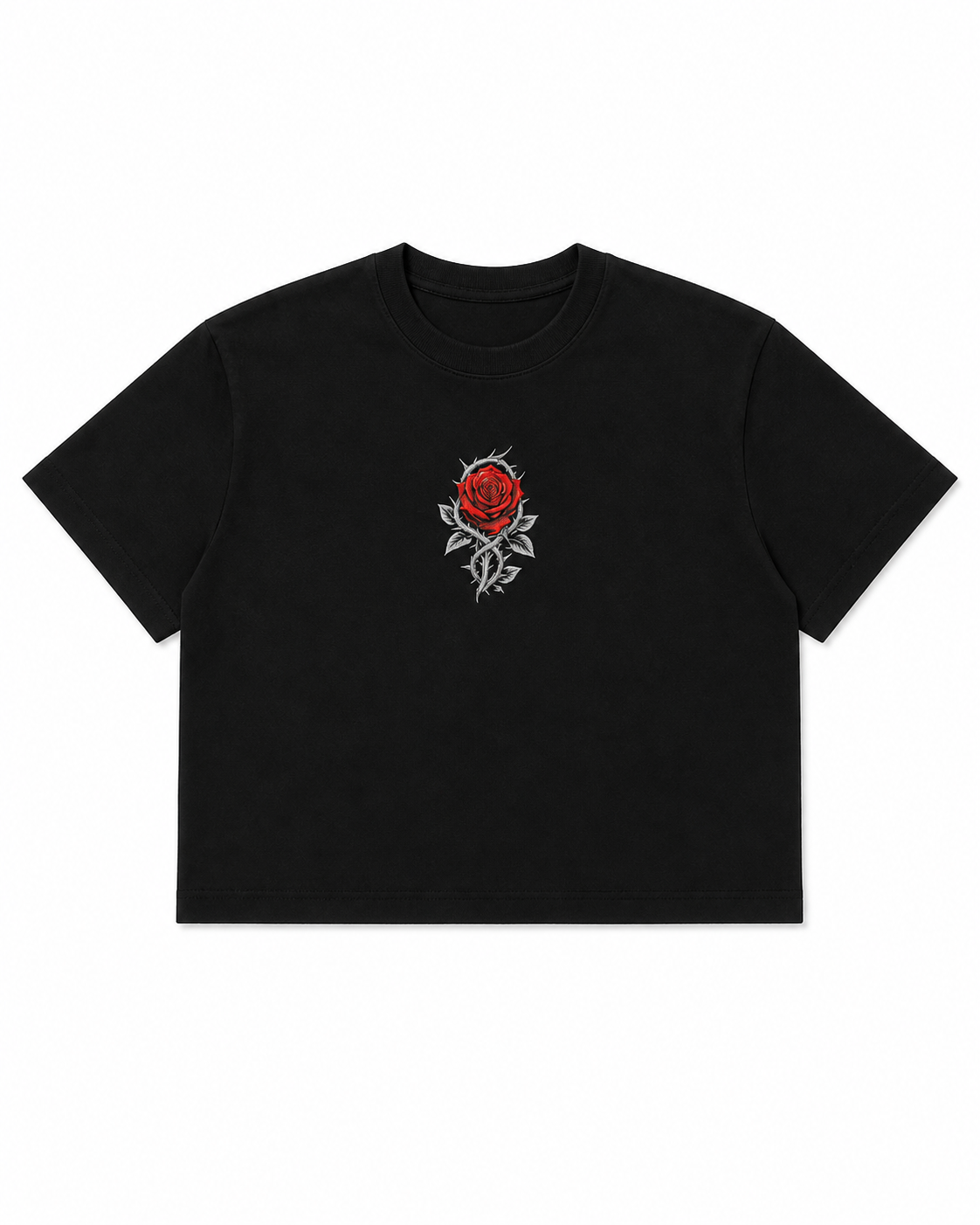 Rebel Rose Cropped Tee