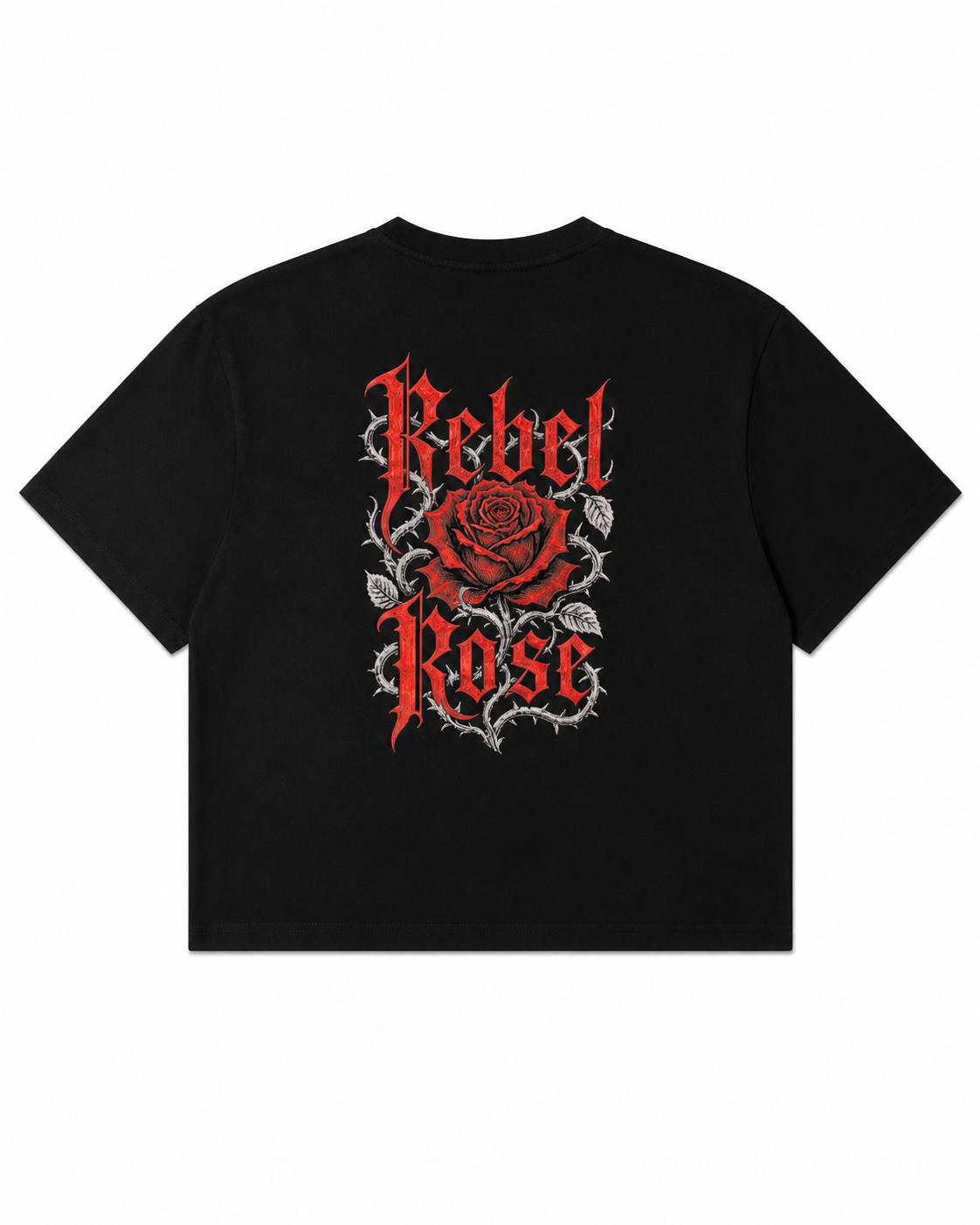 Rebel Rose Cropped Tee