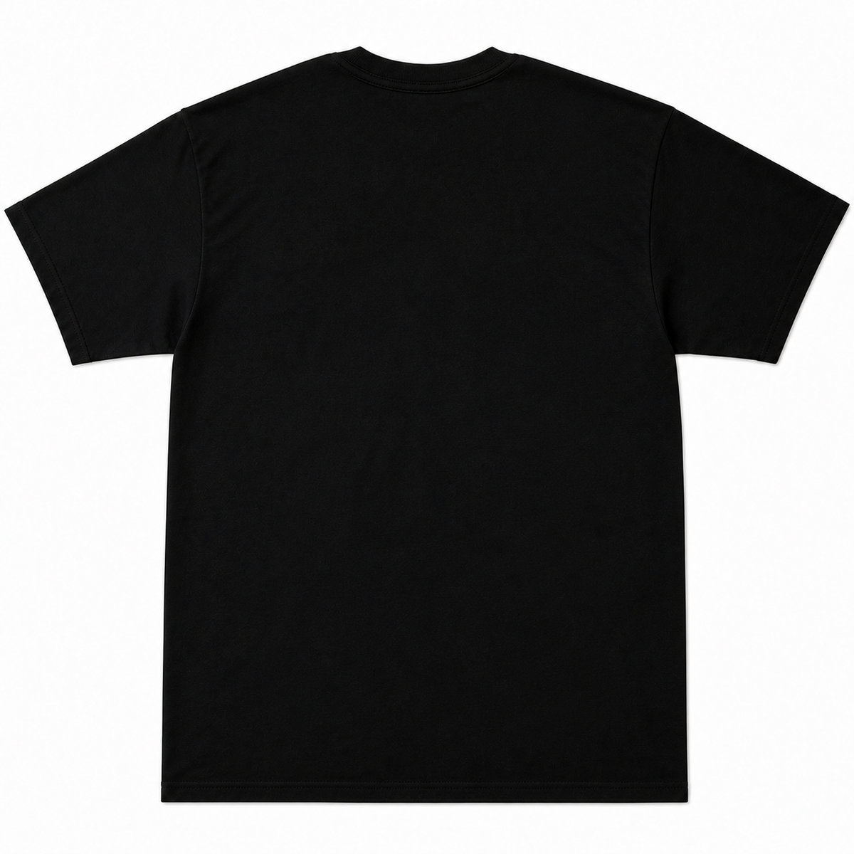 Velvet Claws black heavyweight tee blank back