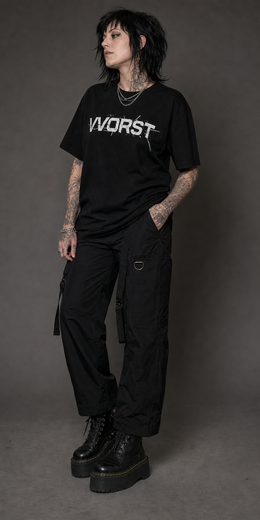 VVORST Built Through Pressure modern goth portrait